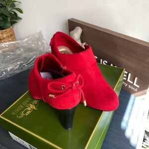 Coach Women's Red Ankle Boots